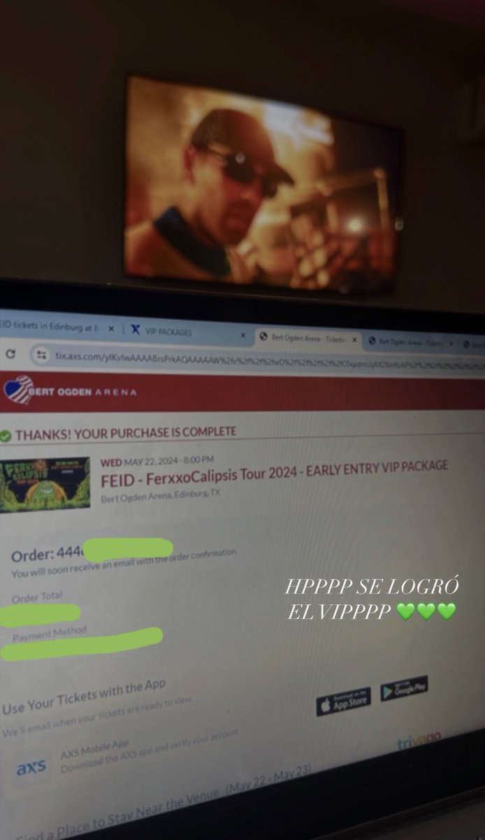 amrodriguex's tweet photo. Ready pal ferxxocalipsis tour en VIP morrrr 💚 @ferxxo4 es el verdadero dueño de mis quincenas 💸💵 https://t.co/hOxkOCuc31