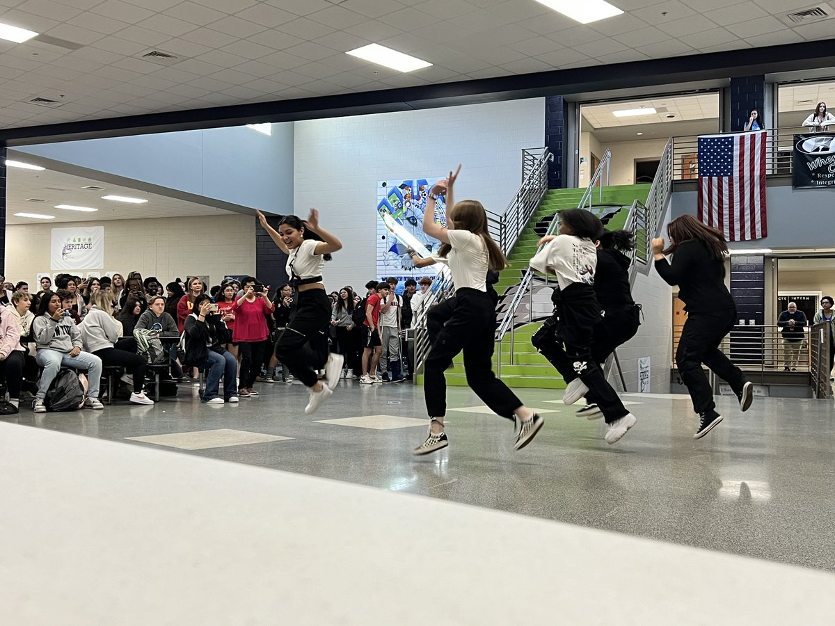 Celebrating the Lunar New Year <a href="/HHS_Huskies/">Heritage High School</a> PACK DAY!!! So awesome to have the dance team performing during lunch!