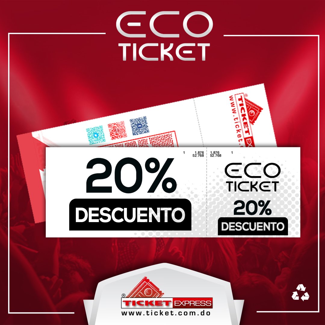 ticketexpressrd's tweet image. 🔥¡Special Price! 20% Off🔥 San Valentín🎁💘 en impresión boletos Eco Ticket🎤🎷🎸🎭 Oferta válida hasta el Sab 17/Feb +info&amp;gt; ticketexpress.com.do/ShowContent.as…