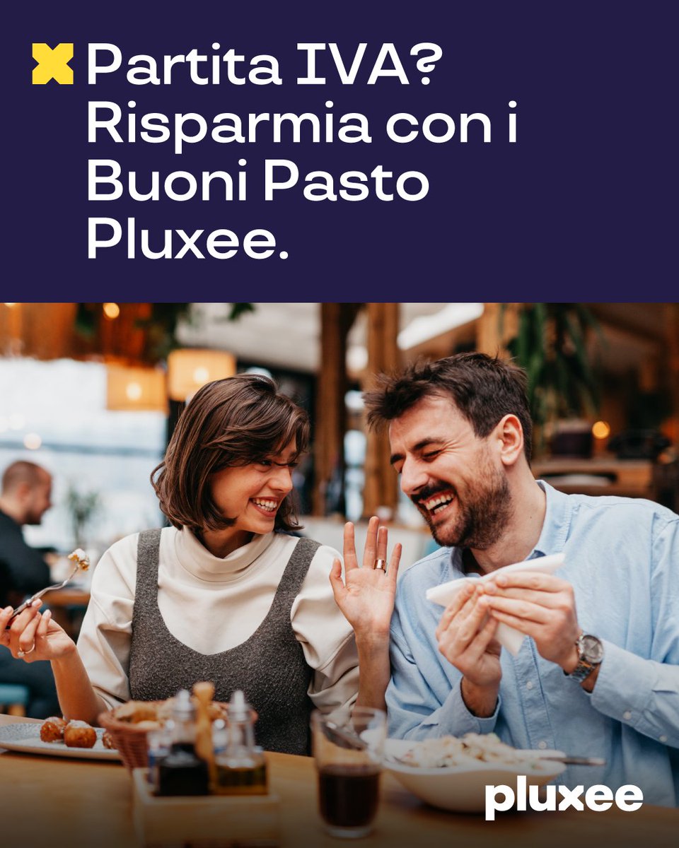 Pluxee_IT's tweet photo. I #buonipastoPluxee non sono solo per i dipendenti di grandi aziende. Conosci i vantaggi per le partite IVA? ​
➡️Deducibili
➡️Utilizzabili presso 100.000 esercenti​
➡️Migliorano il work life balance​
Leggi l’articolo: https://t.co/vAevvdr6K1
#PluxeeItalia #UnMondoDiOpportunità https://t.co/dKLjnB9V02