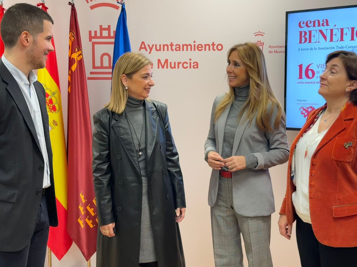 📍❤️El próximo 16 de febrero se celebra la cena benéfica para conmemorar el día internacional de Cardiopatías Congénitas 
Desde el <a href="/AytoMurcia/">Ayuntamiento de Murcia</a> apoyamos estas iniciativas, informar sobre la enfermedad para mejorar la calidad de vida  de las personas con esta patología