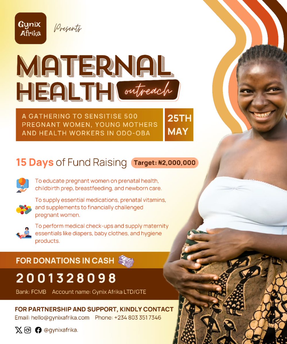 odelami02's tweet photo. Join us in supporting maternal health! Gynix Afrika is heading to Odo Oba to provide medical care &amp; supplies to expectant mothers. Send donations to 2001328098 (FCMB), every donation counts.
 #MaternalHealth #GynixAfrika #maternalhealthinOdoOba #DonateNow” https://t.co/Y0ThK46KX9