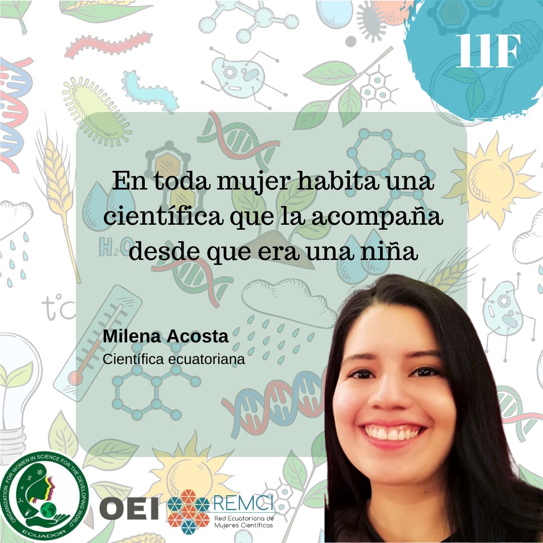 Buena oportunidad para reconocer el papel crucial de las mujeres y las niñas en la construcción de un mundo impulsado por la innovación científica. <a href="/OEIEcuador/">OEI Ecuador</a> <a href="/CientificasEC/">👩🏽‍🎓CientíficasEcuador🇪🇨</a> <a href="/ciespal/">CIESPAL</a> <a href="/OwsdSecretariat/">Org. for Women in Science for the Developing World</a> @macostafarias👩🏻‍🔬👩🏻‍💻👧🏻💜
#11F
#MujeresEnCiencia 
#diadelamujerylaniñaenlaciencia