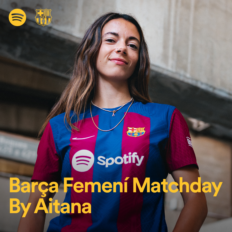 FCBarcelona's tweet photo. We know you want to listen to the music that our Ballon d'Or winner listens to before matches on @Spotify...  👀🔥