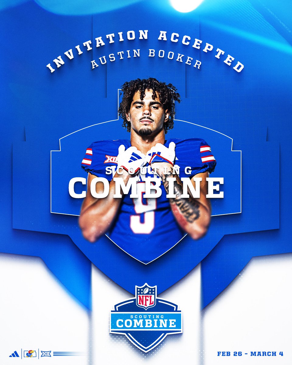 Next stop → NFL Combine @austinbookerr is Indy bound 😤 #RockChalk