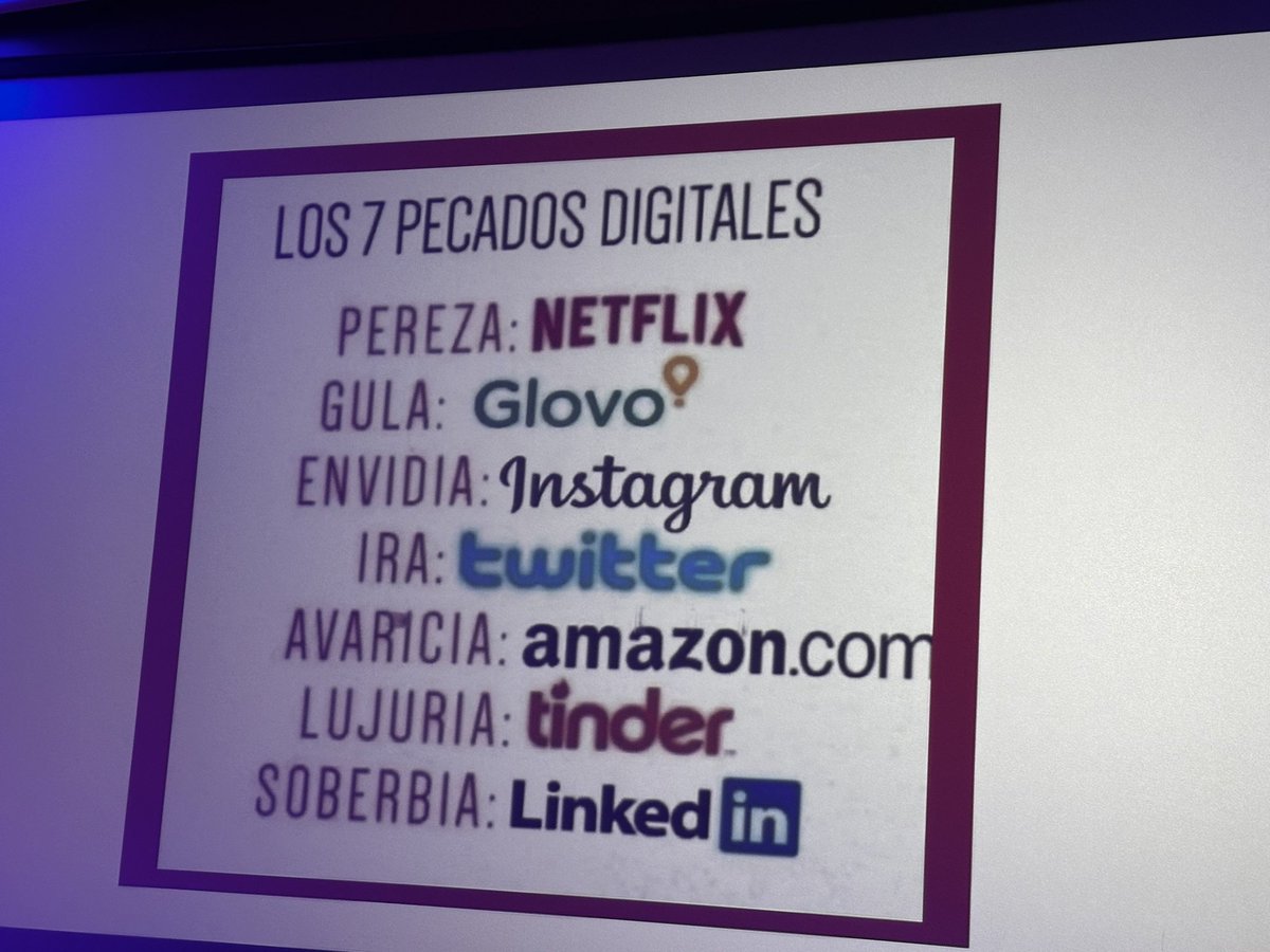 Los 7 pecados digitales