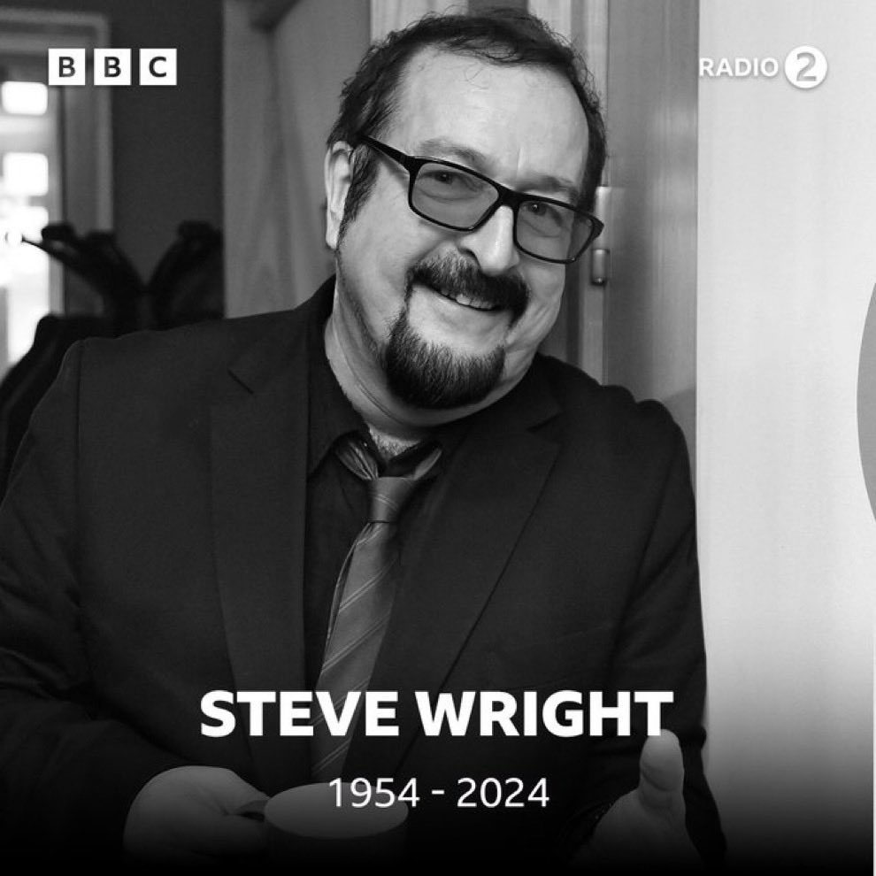 So sad to learn that Steve Wright has passed away a brilliant broadcaster and unique talent . He kindly gave me some freelance work when I was starting out and years later I loved being a guest on his shows and loved our chats . A top bloke thoughts with family and friends RIP x