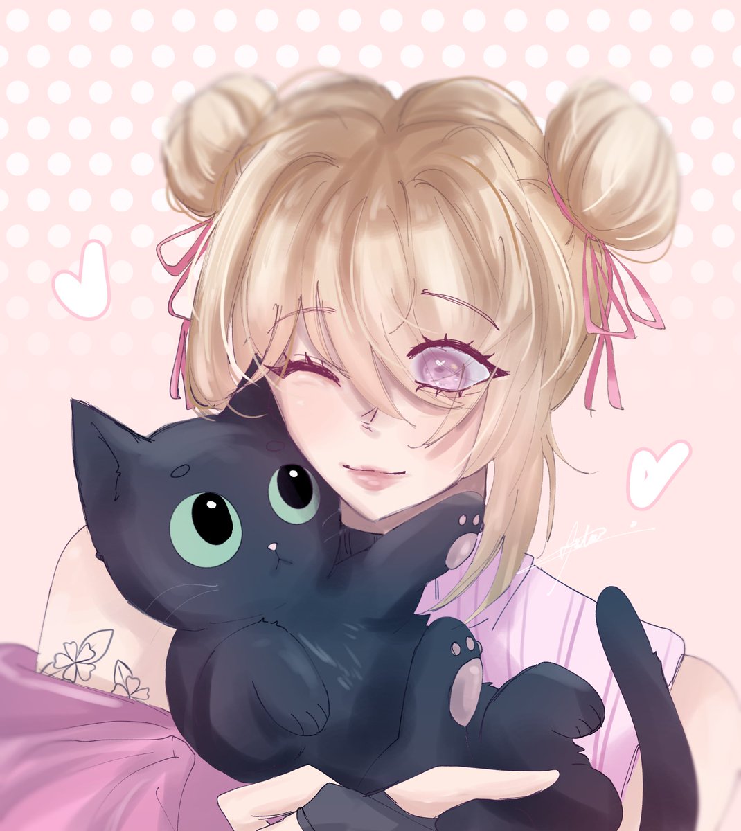 DailyAikoo's tweet photo. Happy Valentine’s and Birthday to me!! 🩷🎀 I’m proud that I’ve been this far of my life, and I will keep moving forward no matter what 🩷
art by: my friend (I’ll tag her later)
(btw sneak peak of my new vtube model >w<) https://t.co/saodAFPCwl