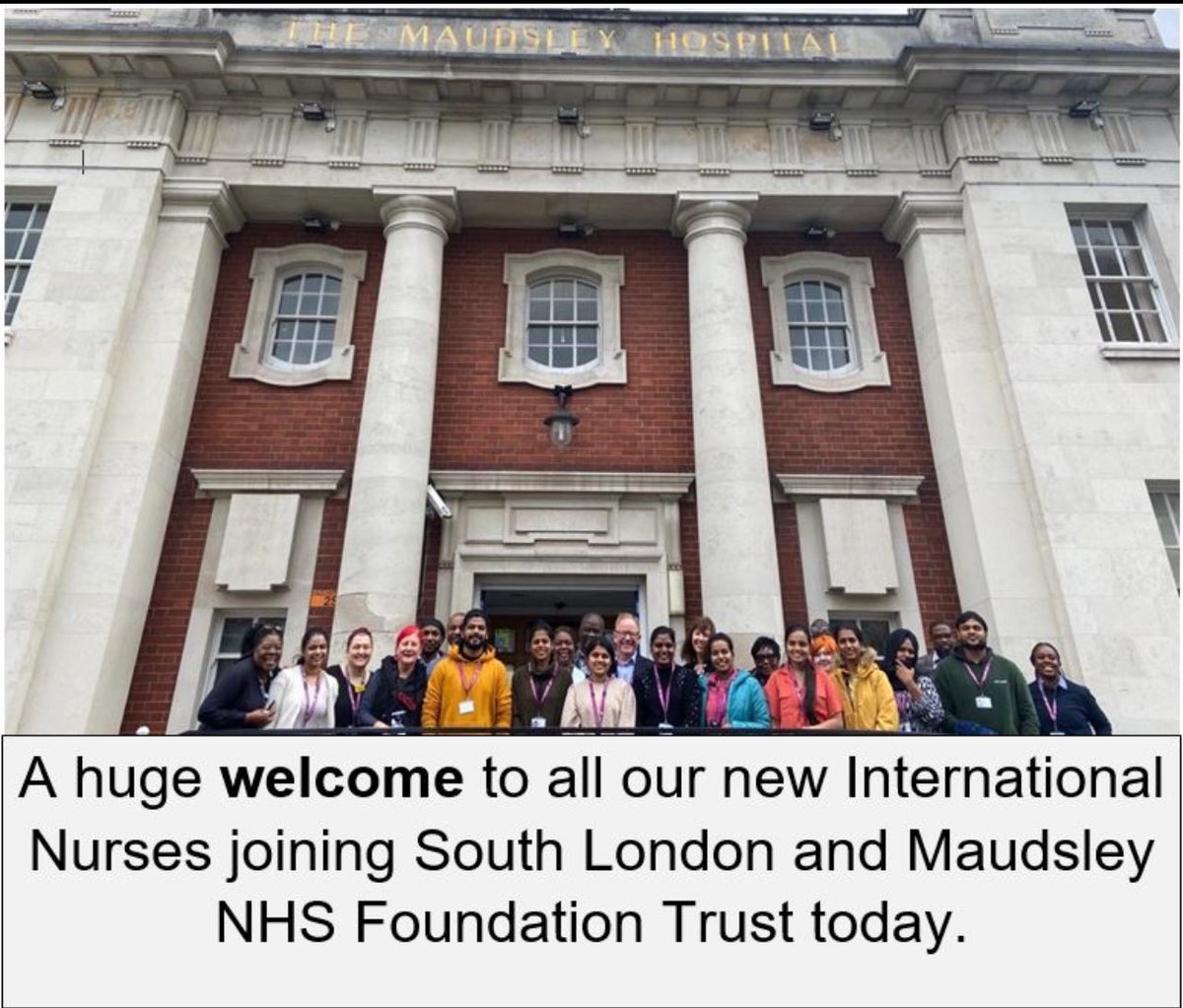 Great to welcome all our new international nurses today @MaudsleyNHS @MaudsleyDoN @normanlamb