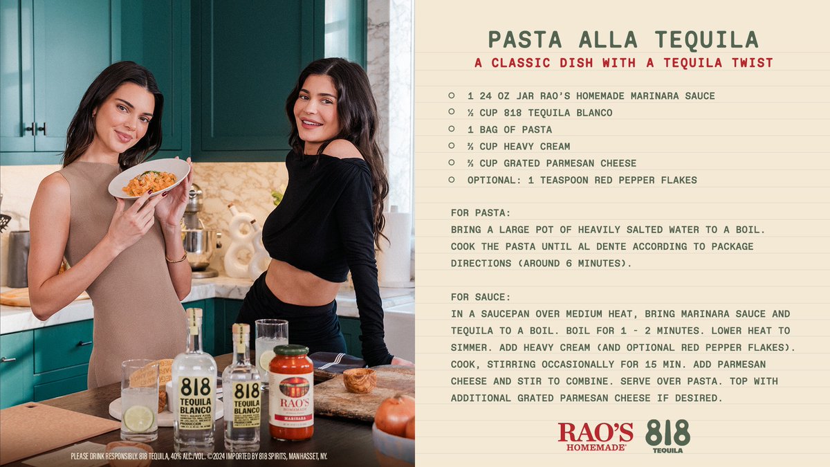 Shop Pasta Alla Tequila Now at drink818.com/products/pasta…