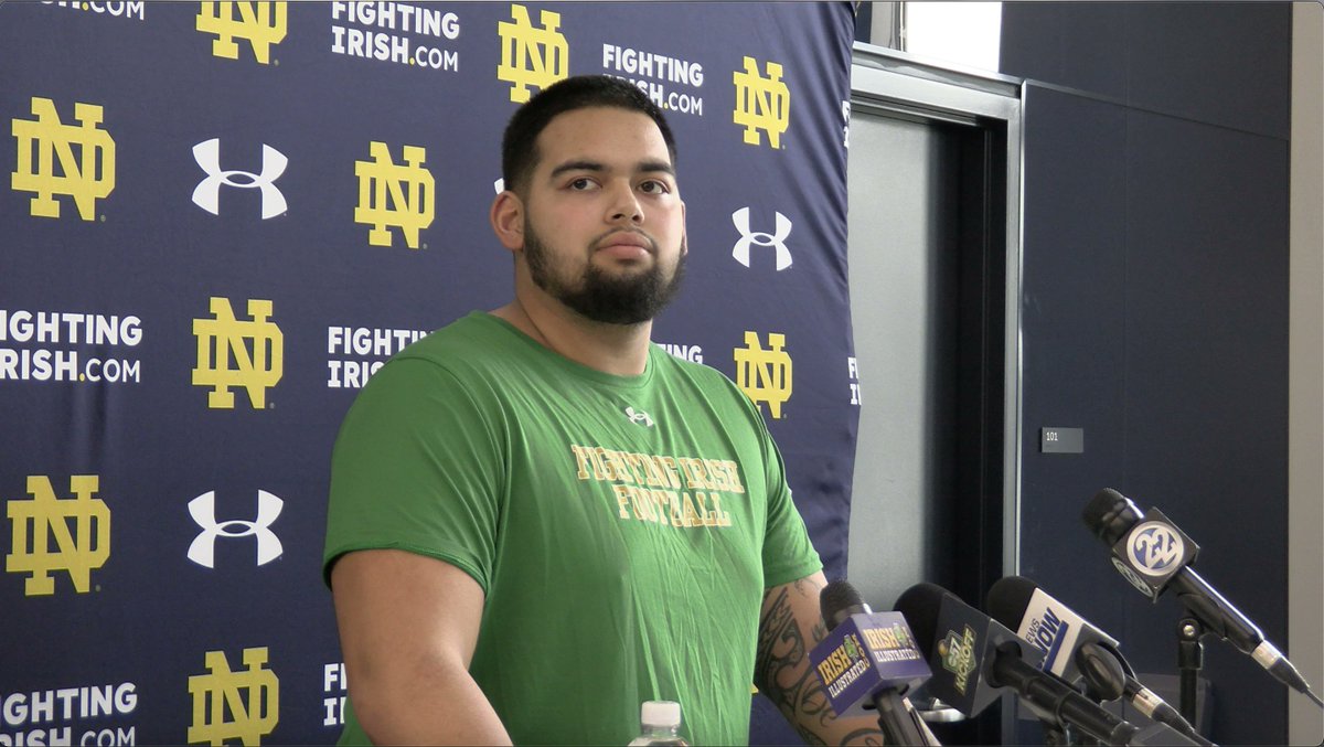 Sean Sevillano Jr. ready to glide into early role on #NotreDame's D-line “I love hockey, never got to play it. I took skating lessons when I was young, and I never could stop.' — @59_problemz @insideNDsports Free story notredame.rivals.com/news/sean-sevi…