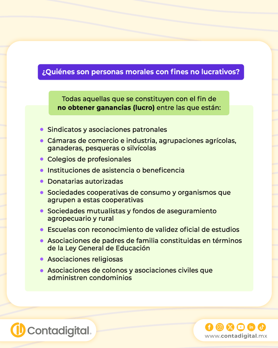 ContabilidadDig's tweet photo. Si eres Persona Moral con fines no #Lucrativos aún estás a tiempo de presentar tu Declaración Anual y pagar en su caso #ISR por el remanente distribuible o ingresos no propios. 📅💰
Más información del cálculo en el #Contablog 📒
https://t.co/pvA670bscS https://t.co/uEPtObbjHH