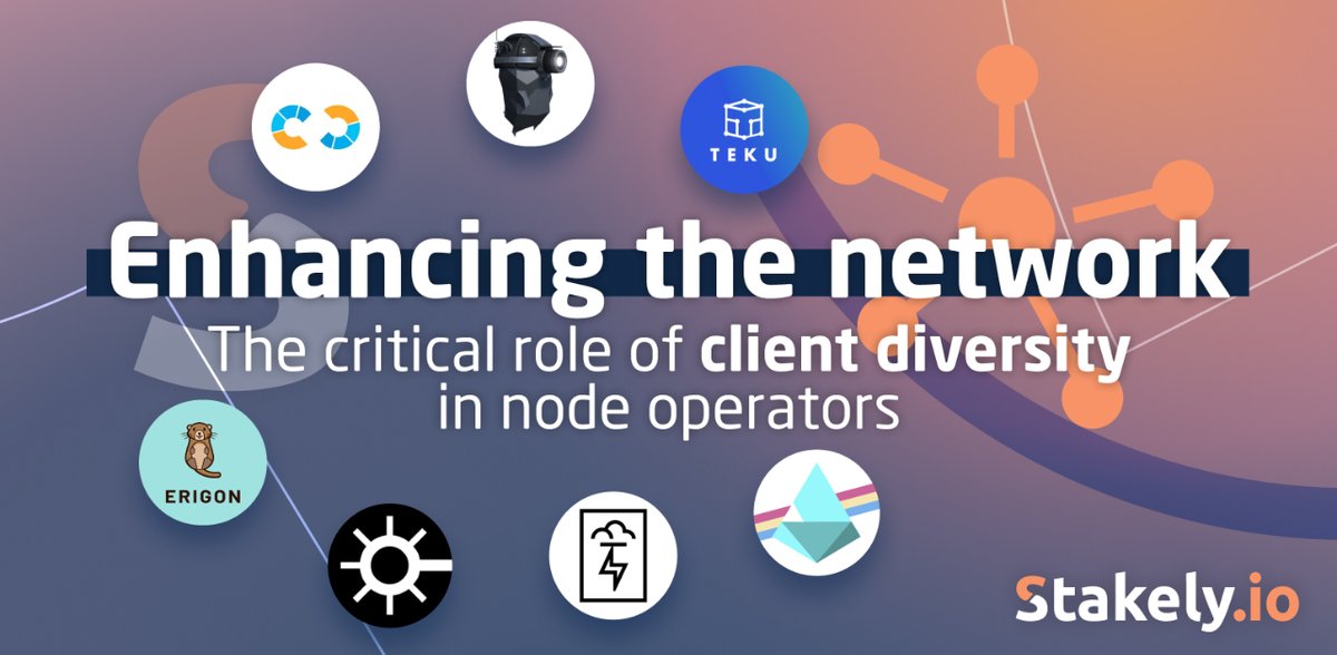 Diving into <a href="/ethereum/">Ethereum</a>'s client diversity 🚀

Facing the risks of client supermajority head-on, we're dedicated to a balanced, secure network. Discover how we manage client diversity for #Ethereum's resilience in our latest article!

👉 bit.ly/ethereum-clien…