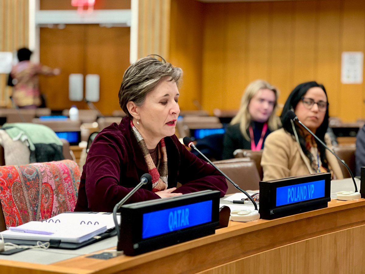 Today's @unwomenboard meeting focused on @UN_Women's regional activities in Africa. 💬 Dep. PR @joanna_skoczek stressed the need for synergy between @UN Peacebuilding Commission and @UN_Women to increase women's participation in peacebuilding processes in Africa and worldwide.