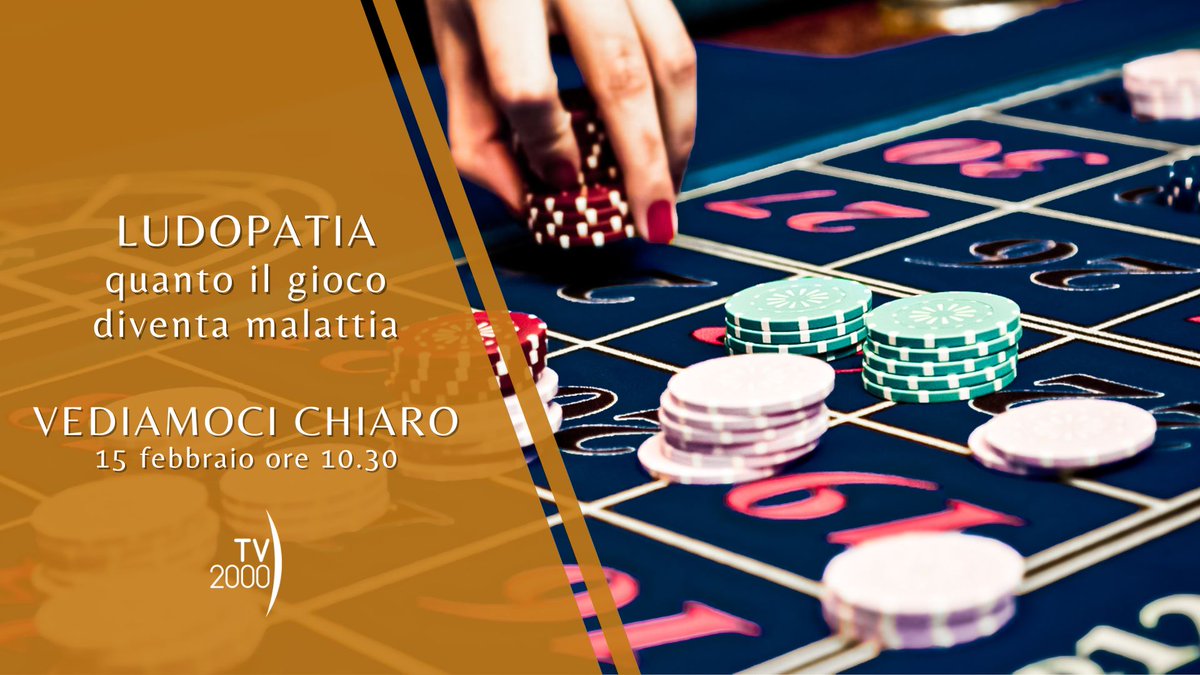 TV2000it's tweet image. #Ludopatia | Tra aumenti, crisi economica e instabilità finanziaria sono moltissimi gli italiani che tentano la fortuna. Quando il #gioco diventa malattia? Che fare per evitare questo rischio?

Se ne parla a @vediamocitv2000 oggi #15febbraio ore 10.30 su #Tv2000

#Giocodazzardo