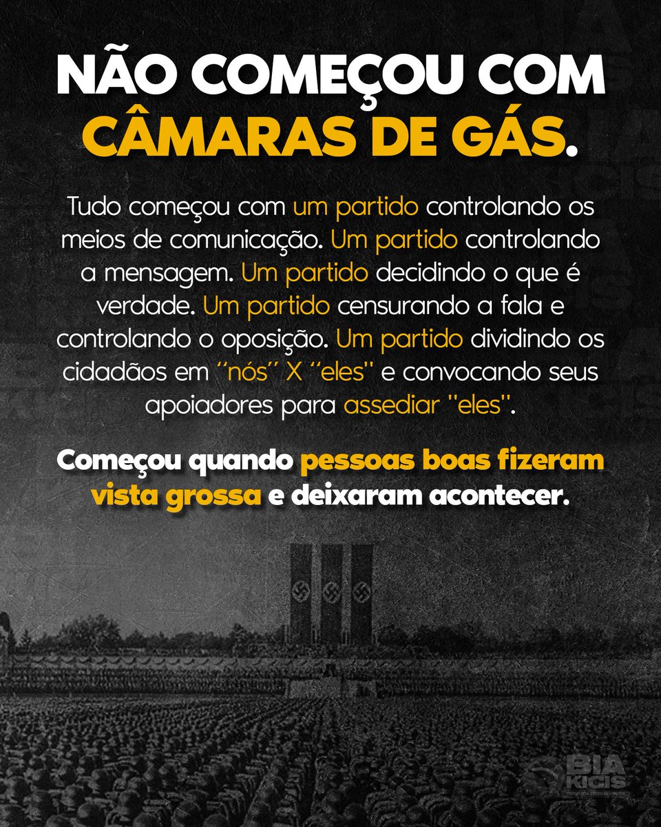 O nazismo não começou com câmaras de gás.
