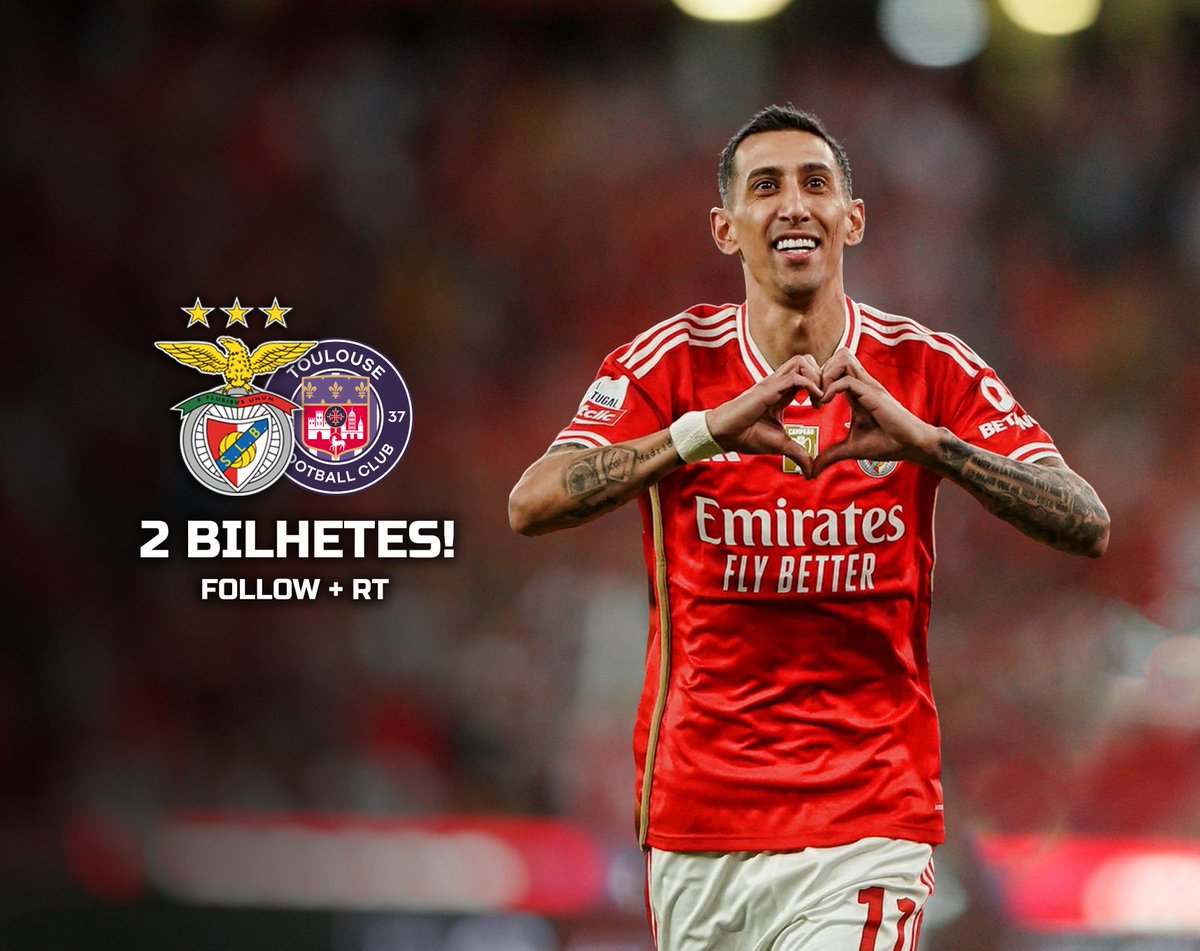 🔥 GIVEAWAY 🦅

2 Bilhetes para o SL Benfica - Toulouse.

- Seguir <a href="/Betano_PT/">Betano Portugal 🔞</a> e @HenriqueHG35
- Retweet!

Vencedor anunciado amanhã à noite!
