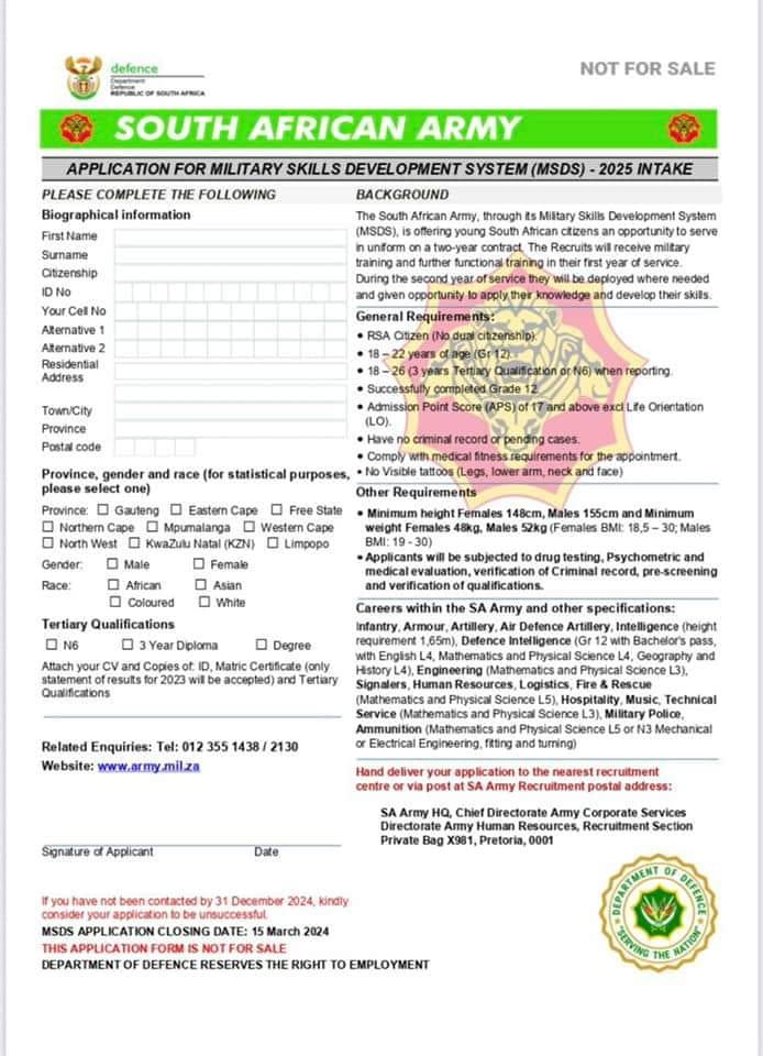 Jaype57325338's tweet image. List of addresses where to collect and drop off application forms before the closing date of 15 March 2024.
#recruitment #saarmy #newemployment #training #sajobs