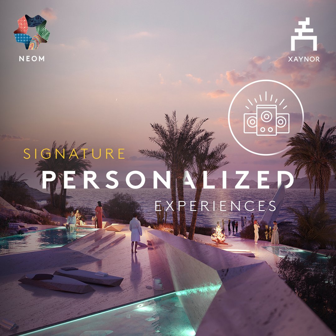 An array of boutique shopping and entertainment options will be perfectly complemented by a series of signature experiences, designed in collaboration with the world’s most renowned names in fashion, art, and lifestyle. #Xaynor #NEOM