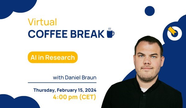 HLForum's tweet photo. Reminder for the #AlumNode community – don’t miss the Coffee Break on “AI in Research” with Daniel Braun @d4br4 on February 15 at 4 pm (CET)!
He will talk about interesting tools and has some guidelines and tips for you.
Find out more: https://t.co/1f9GIcMy31 https://t.co/rwARoCG5aq