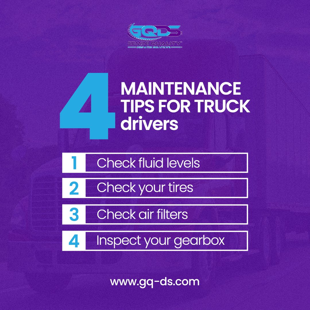 GeminiQual52360's tweet image. Keep your truck running smoothly with regular maintenance! ✨

Small steps like these can extend the life of your vehicle. 🚛

Follow GQDS for more truck care tips to help you stay on the road. 👍🏻

#geminiqualitydispatchsolutions #fastdispatch #dispatchers #dispatchlife
