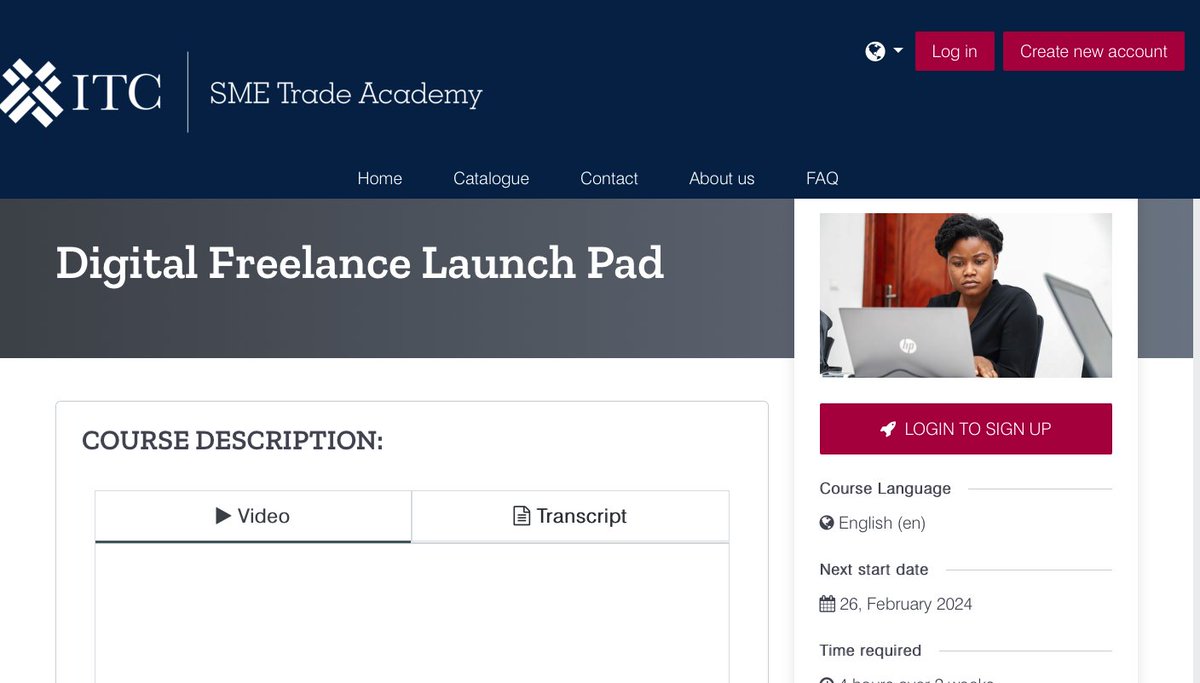 <a href="/ITCnews/">International Trade Centre (ITC)</a> <a href="/SMEtradeacademy/">SME Trade Academy</a> has just launched a free #onlinecourse for every individual interested in working in the #gigeconomy.

Learn a skill today and get an opportunity to work with clients all over the world and generate revenue.

Start learning now👇🏾
learning.intracen.org/course/info.ph…