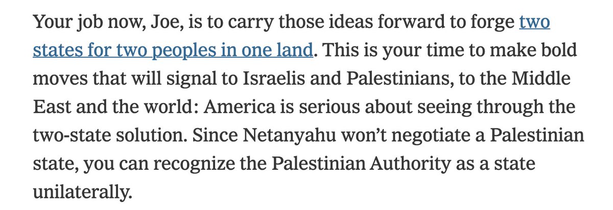 This morning in the @nytimes,@tomfriedman calls Biden to adopt our vision. Getting this kind of recognition from a leading figure such as Friedman is a strong indicator of the necessity and feasibility of our shared vision for Palestine-Israel. 📰:cli.re/alfanyt