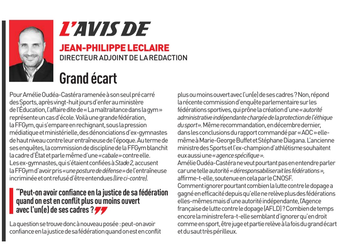 Merci Mr Leclaire. Ceci est un vrai sujet á règler. @lequipe @7MasterHand @FepEntraineurs @LNHofficiel @ffhandball