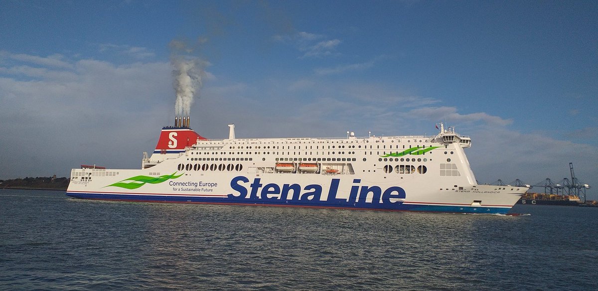 A few ships from the past few days. HMC vigilant MV lotus and the return from dry dock the Stena Hollandica.
