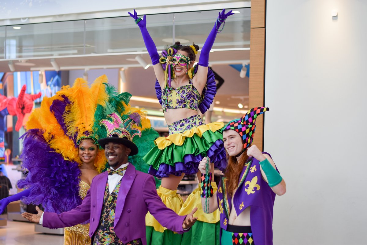 When you get invited to the Mardi because you're the life of the party. 🎭 Here's a little throwback with our Universal krewe. #MardiGras