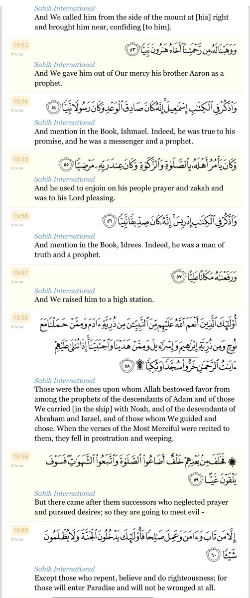 FowziAli16's tweet photo. And mention in the Book, Ishmael. Indeed, he was true to his promise, and he was a messenger and a prophet. ⁦@RealCandaceO⁩ ⁦@imbrettcooper⁩ ⁦@MegynKellyShow⁩ ⁦@elonmusk⁩ ⁦@PBDsPodcast⁩ ⁦@megynkelly⁩ Think 🤔 Allah is Watch You And listen To U https://t.co/F9A6RJNsAY