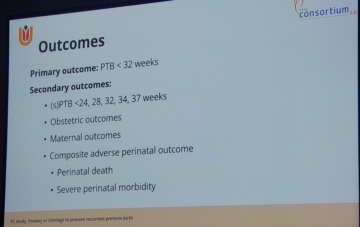NirajChavanMD's tweet photo. Cerclage vs Pessary for #PretermBirthPrevention - and the winner is... #Cerclage!!.. results from this #noninferiority multicenter #RCT from the Netherlands at #SMFM24 .. need more research into differences based on cerclage surgical characteristics..
@MySMFM #FellowsPlenary https://t.co/6PozhZ9xI6
