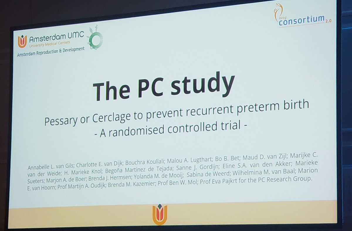 NirajChavanMD's tweet photo. Cerclage vs Pessary for #PretermBirthPrevention - and the winner is... #Cerclage!!.. results from this #noninferiority multicenter #RCT from the Netherlands at #SMFM24 .. need more research into differences based on cerclage surgical characteristics..
@MySMFM #FellowsPlenary https://t.co/6PozhZ9xI6