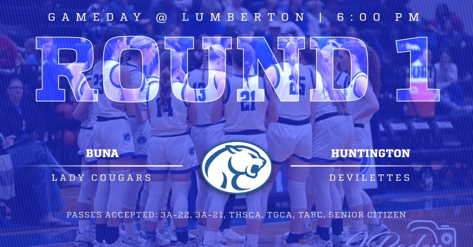 Round 1️⃣ Need to be 1-0 after today! 
🎟️ - secure.payk12.com/school/lumbert…

Cougar Nation! Show up and be loud! 🔵⚪️
