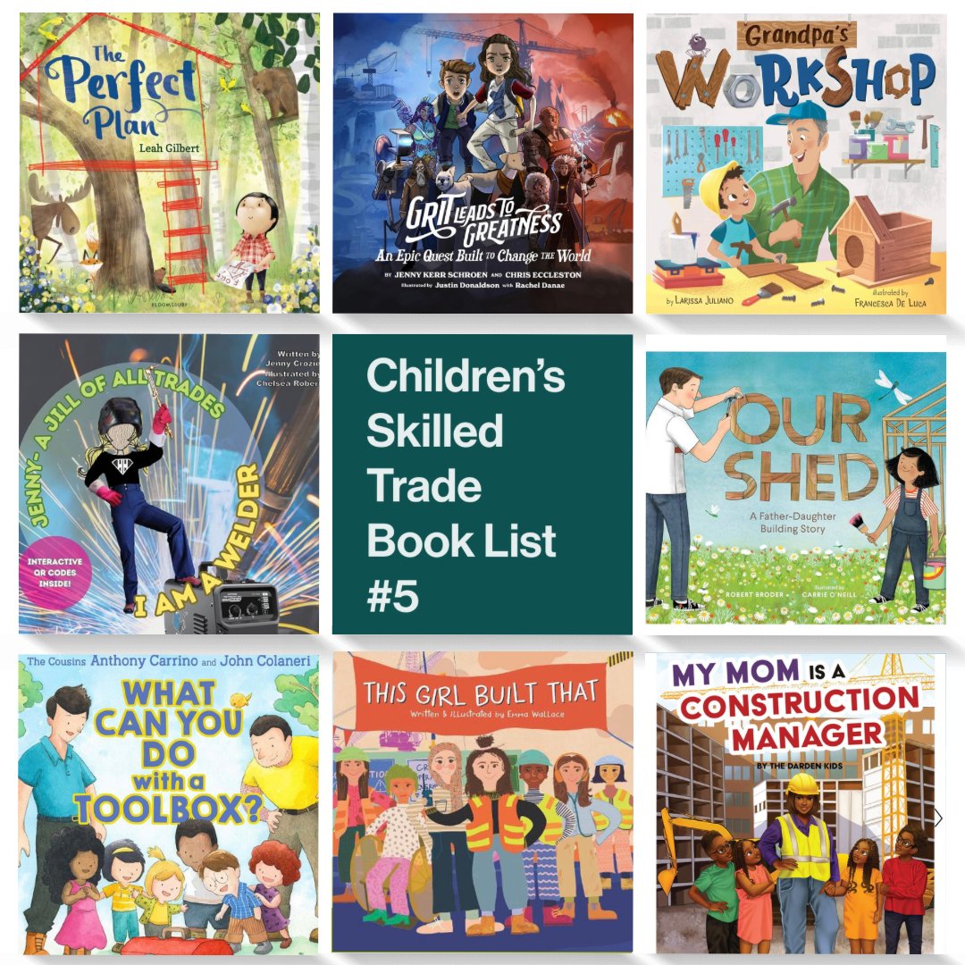 Children’s #SkilledTrades book list # 5! 
Books broaden our worldview #ChangeTheSterotype

Maybe a book will inspire a child to be a #SkilledTrade person one day, or at least provide knowledge that these careers and industries exist.

List # 5: linkedin.com/feed/update/ur…