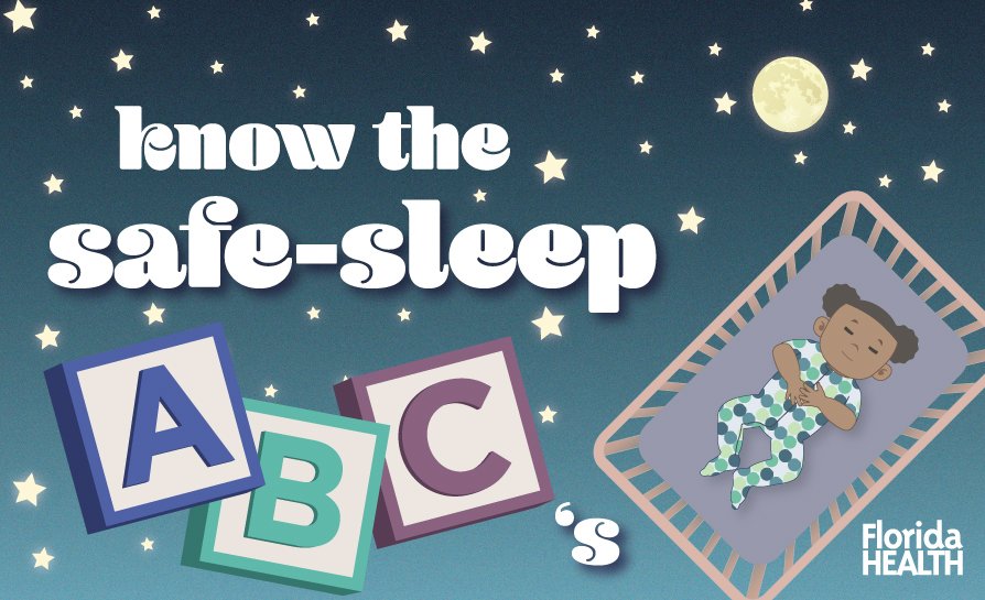 🌙💤👶Adult beds are dangerous for babies. Keep your baby safe by using the ABCs of #safesleep. 
Learn more: tinyurl.com/mcfpa8fe