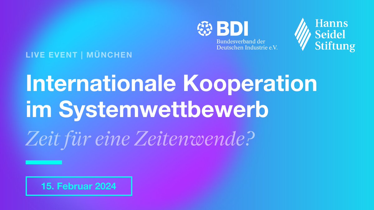 Ist es Zeit für eine Zeitenwende? ↩️ Auf der #MSC2024 diskutieren wir, welche Reformen nötig sind, um insbesondere Afrikas Entwicklungspfad zu beschleunigen und welche gemeinsamen Interessen vorrücken sollten. 🌐 Jetzt anmelden und in München dabei sein: bdi.eu/termin/news/mu…