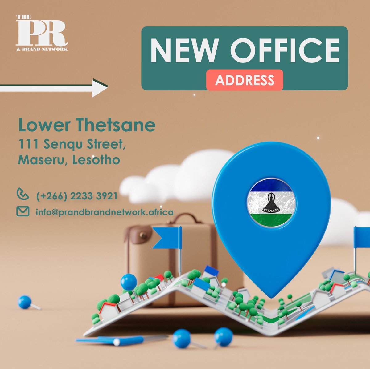 PRandBNet's tweet photo. Psst... Heads up๐ฃ๏ธ
Our Lesotho branch has moved! Update your address books accordingly. ๐ฑ๐ธ
.
.
.
.
.
.
NewLocationAlert #LesothoOfficeRelocation #Prbn #trending #fyp https://t.co/1UWO4U88XI