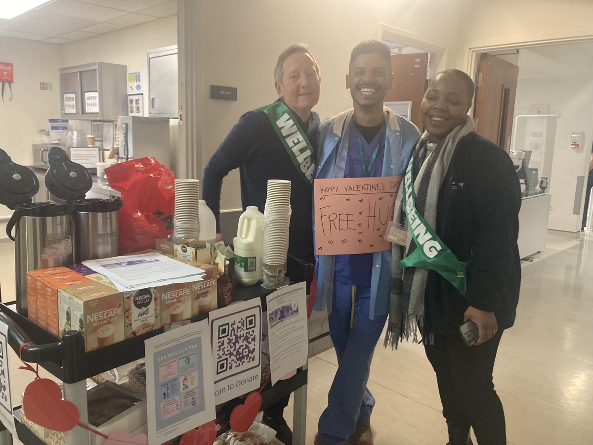WMS_Wellbeing's tweet photo. We may not have pancakes, but we’ve got special coffee and tea, pastries, doughnuts, croissants for you - Oh wait, warm hugs too! ❤️

#TeaAtThree #Wellbeing #Heart’s Day https://t.co/CS1tPLilOz