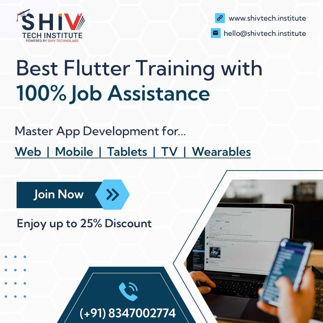 shivinstitute_'s tweet image. Become a #flutterpro and the world of your dream job! Learn app development for all devices - Web, #mobile, Tablets, TV, and Wearables. 

To get more details about the #fluttertraining, Contact us Today!

📞  +91 8347002774  🌐 shivtech.institute