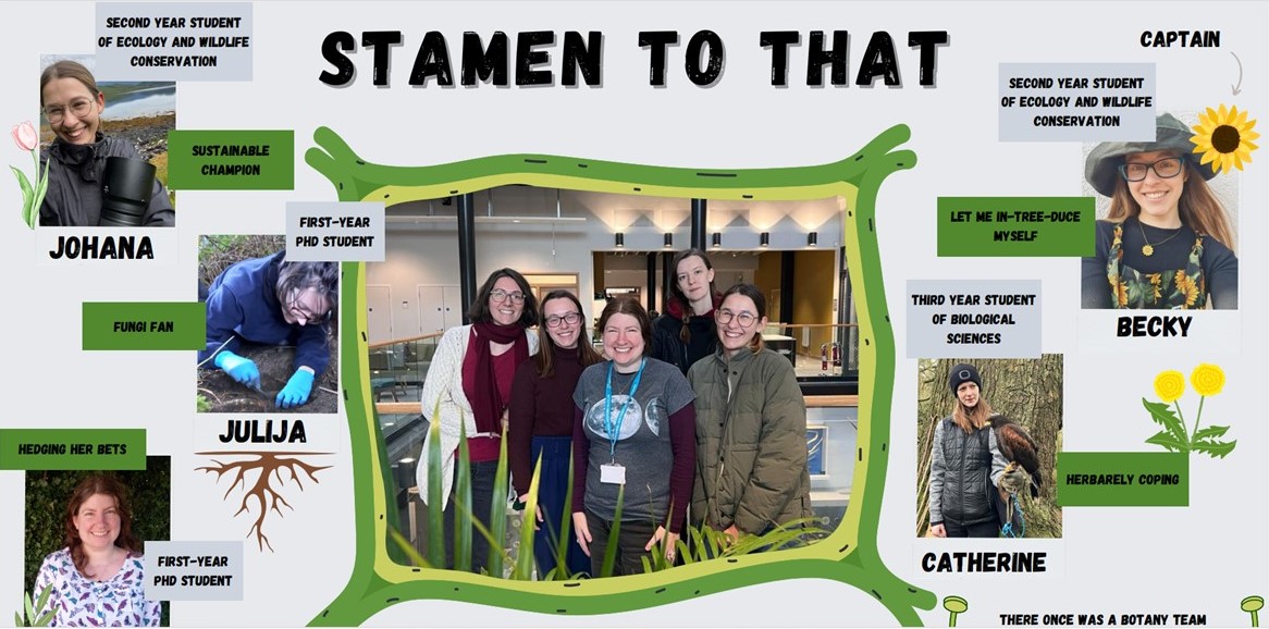 drmgoeswild's tweet photo. Wishing the best of botanical luck to our awesome @UniofReading @ReadingBioSci  @BUCBotany team "Stamen to That!"  
Follow the link to watch the first round Weds 14th Feb 2pm GMT: https://t.co/fcpVmVAYYX https://t.co/BX2JCGzUSx