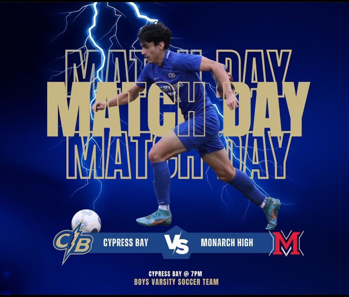 Come out and support our soccer teams at home tonight in regional quarterfinal action. Girls play at 5PM and boys at 7PM⚡️⚡️