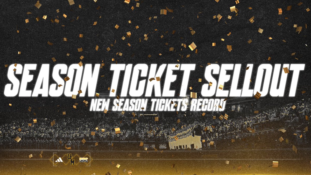 𝗖𝗢𝗡𝗦𝗜𝗗𝗘𝗥 𝗧𝗛𝗘 𝗣𝗘𝗧𝗘 𝗣𝗔𝗖𝗞𝗘𝗗 Season tickets at Pete Taylor Park are sold out for the second-straight season! #EverythingMatters | #SMTTT