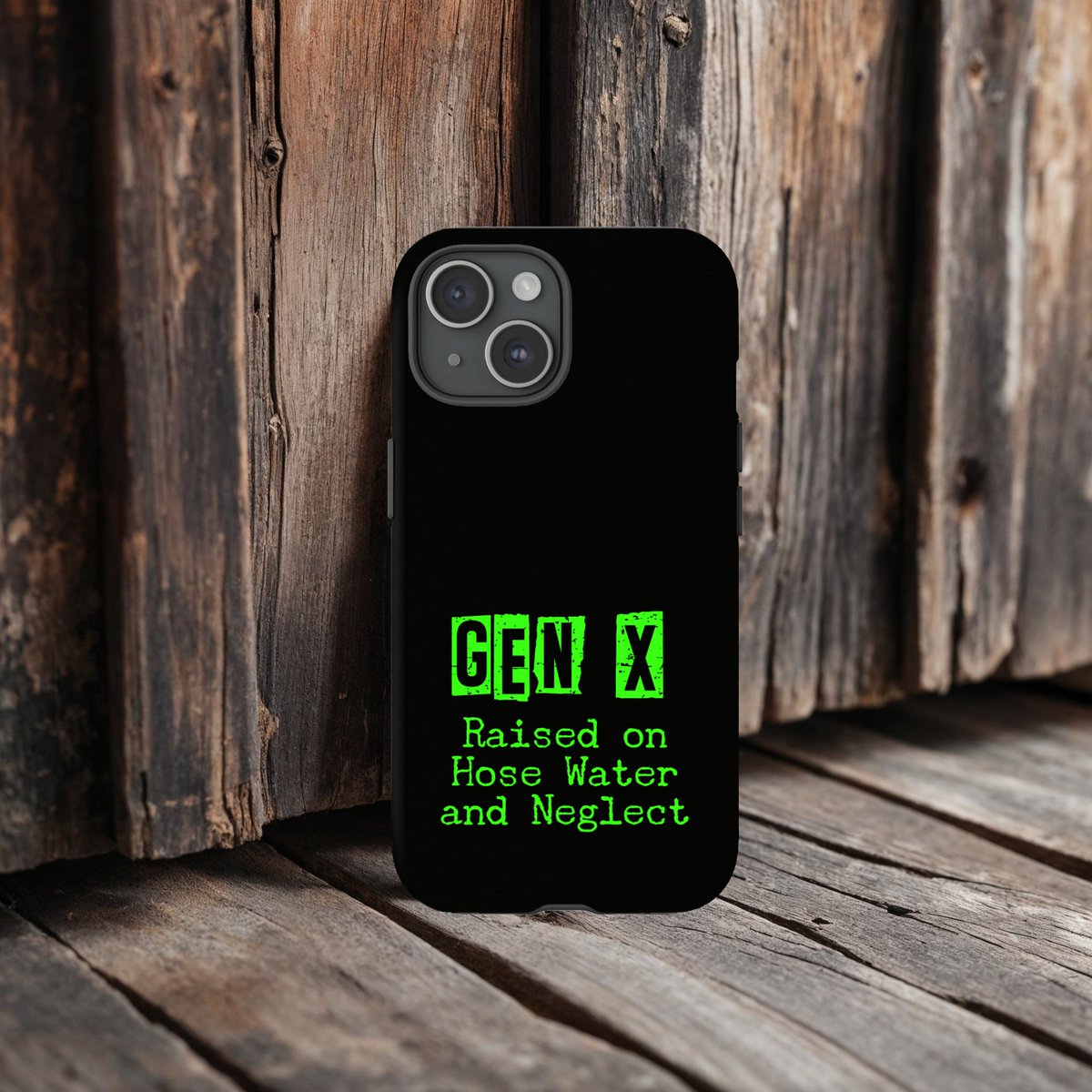 Gen X Phone Case, Raised On Hose Water And Neglect, Tough Cases, iPhone, Pixel, Samsung, Retro Phone Case, 70's, 80's, Latch Key Nostalgia etsy.me/3SGQ9zB #iphone #iphone13case #iphone13procase #iphone13promax #iphone14procase #genx #genxers #raisedonhosewater #80s #70s