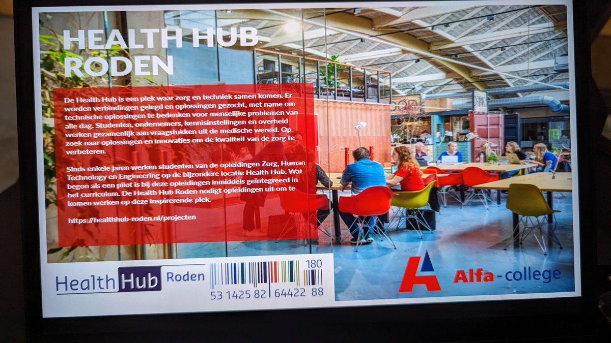 Healthhub_Roden's tweet photo. Gisteren is de Kick-off geweest voor het Zorg en Technologie project van het @Alfacollege.
Studenten van de opleidingen Engineering en Expert IT Systems and Devices hebben een introductie ontvangen van de docenten die betrokken zijn bij de opleidingen. https://t.co/xSPeUTtvIK https://t.co/ZgsQcoG5cp