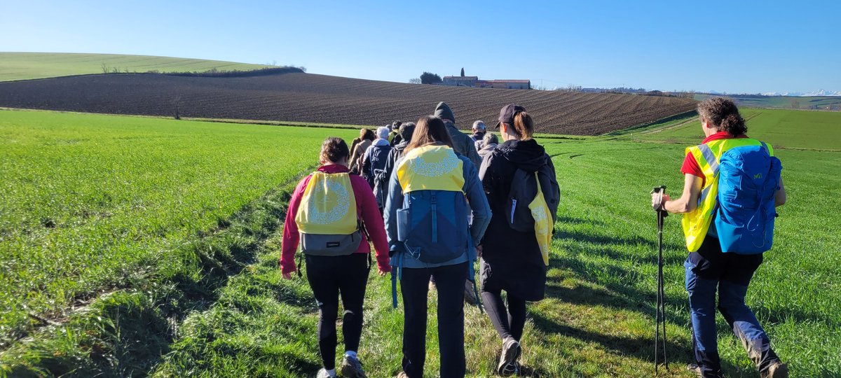 actoulouse's tweet photo. Une équipe académique de choc pour participer à la première étape de la Grande Randonnée
en Haute-Garonne, entre Avignonet et Villefranche de Lauragais, vers @Paris2024 ! 
Un moment de cohésion et d'effort partagé @actoulouse  @MostafaFourar https://t.co/642DXEeivq
