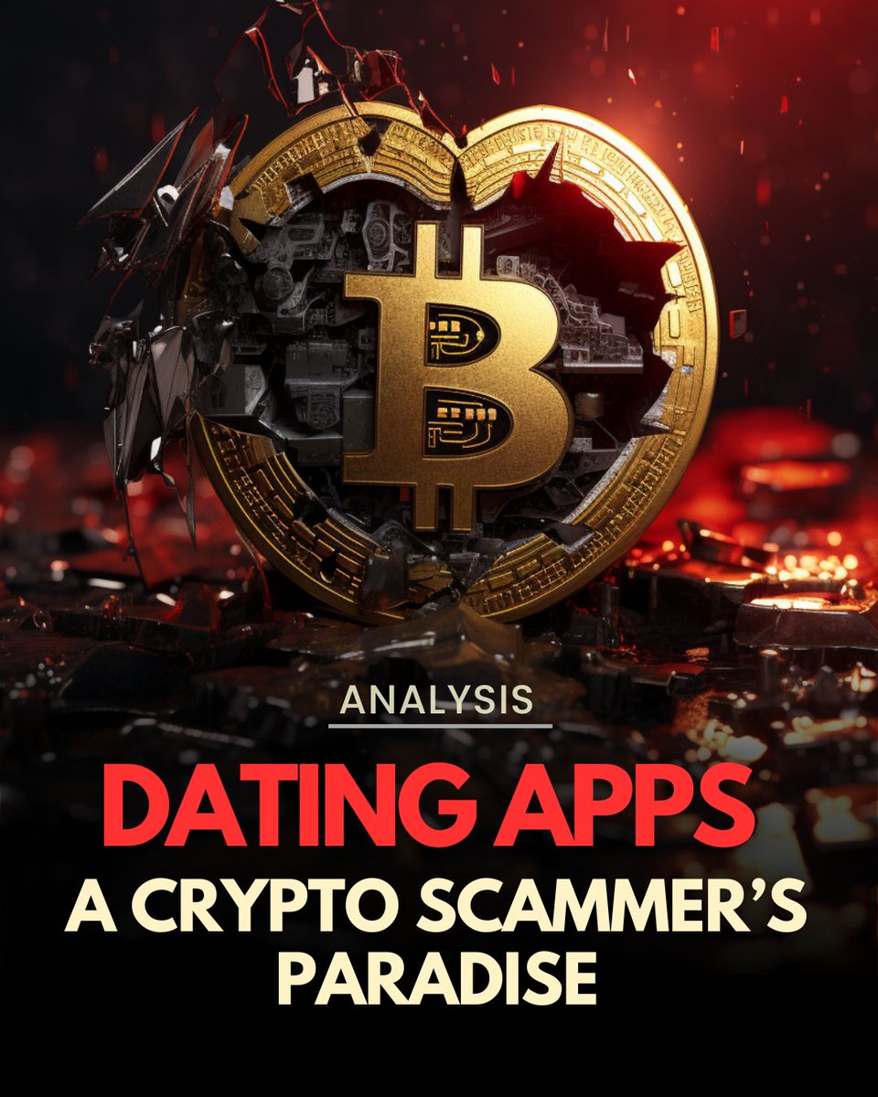 💔Dating apps have become a favorite hunting ground for crypto romance  scammers. Over $3.5 billion was lost in the U.S. alone in 2023 to one type  of crypto romance scam: pig-butchering! Discover