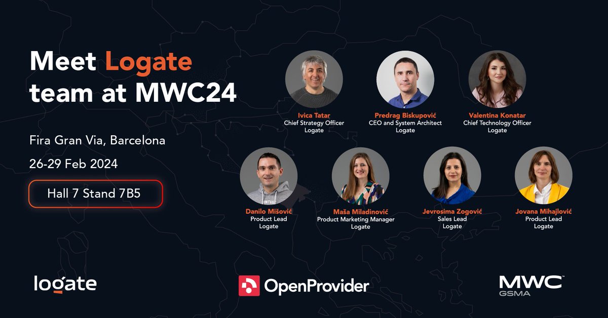 logate_me's tweet image. Logate team is heading to #MWC24. Are you coming? If you are, let&apos;s meet up and talk about #opensource, #networkfunctions, #emailsystem, #contactcenter, #telecommunications. Schedule a meeting with our experts: logate.com/mwc-barcelona-… 

See you in Barcelona!