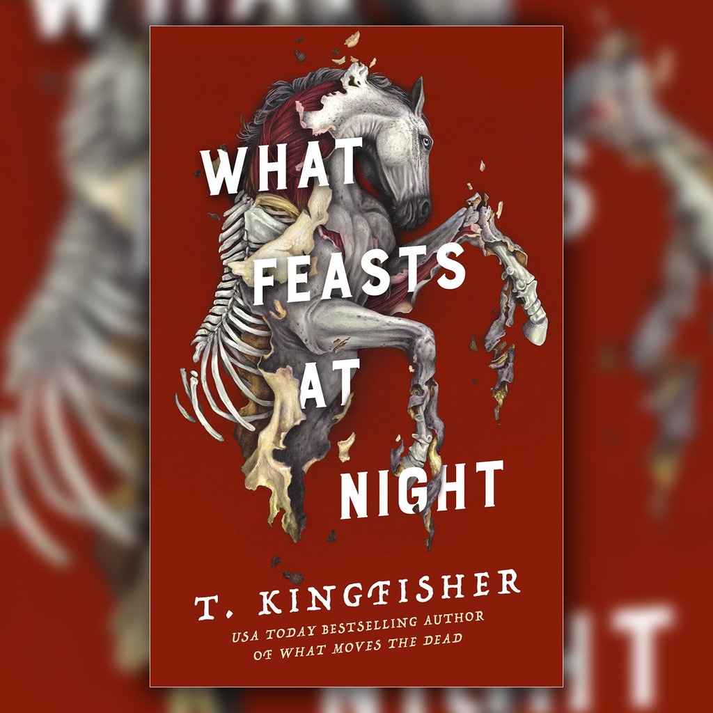 One of our most anticipated books of 2024, What Feasts at Night, hits shelves today. Check your local shop or on @librofm for T. Kingfisher's followup novella to What Moves at Night!

#whatfeastsatnight #book #novel #horror