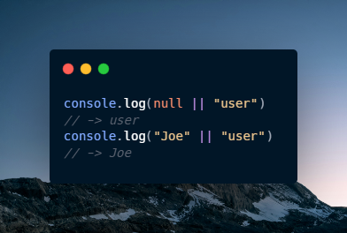 iamjogendra's tweet photo. Short Circuit Evaluation in JavaScript. 

Logical operators in javascript work in a peculiar way. for example: 

| | operator ( OR ), returns the value on left if it can be converted to true. Otherwise, it returns the value on the right.   

In the case of " true | | X ", no matter what the value of X, it will always return true, without evaluating the value of X. This is called short circuit evaluation. 

& operator ( AND ) works similarly.